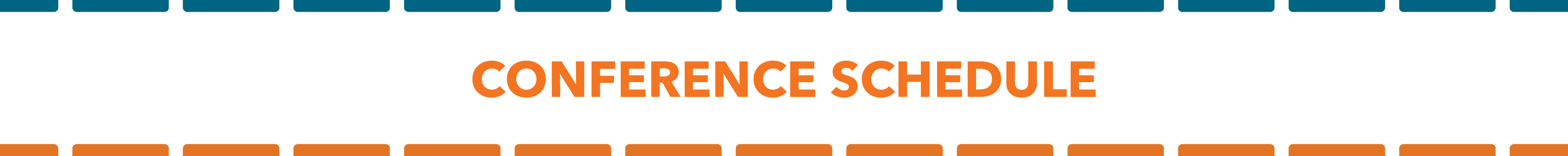 conference schedule