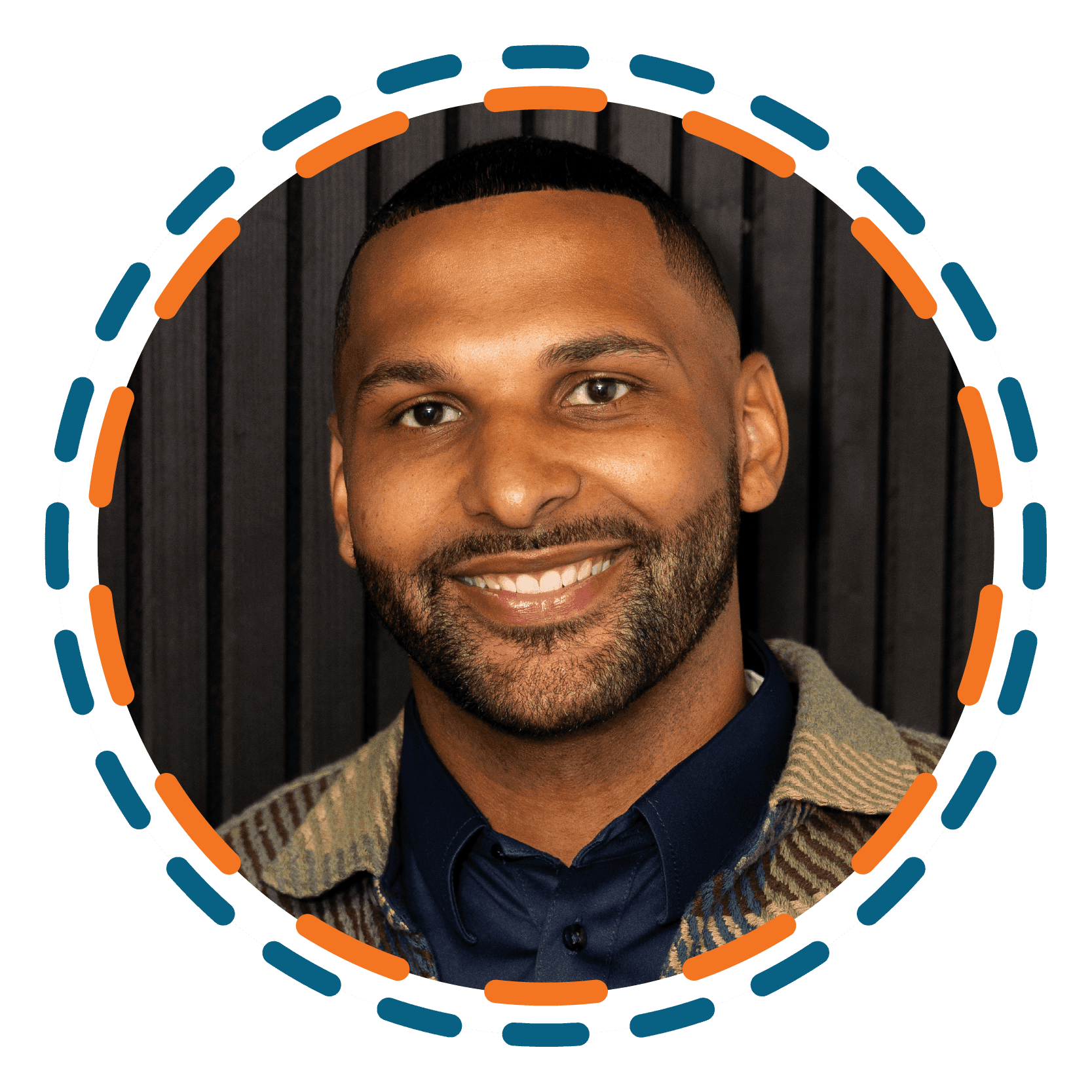 Headshot of Day 2 Keynote Speaker, Gaelin Elmore, smiling in front of professional background
