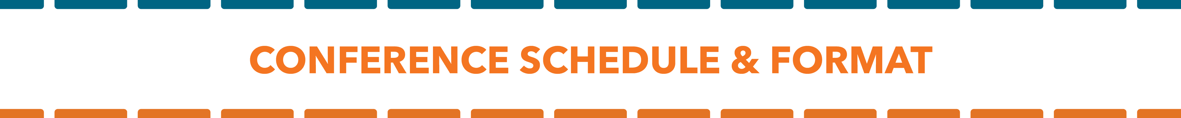 conference schedule and format